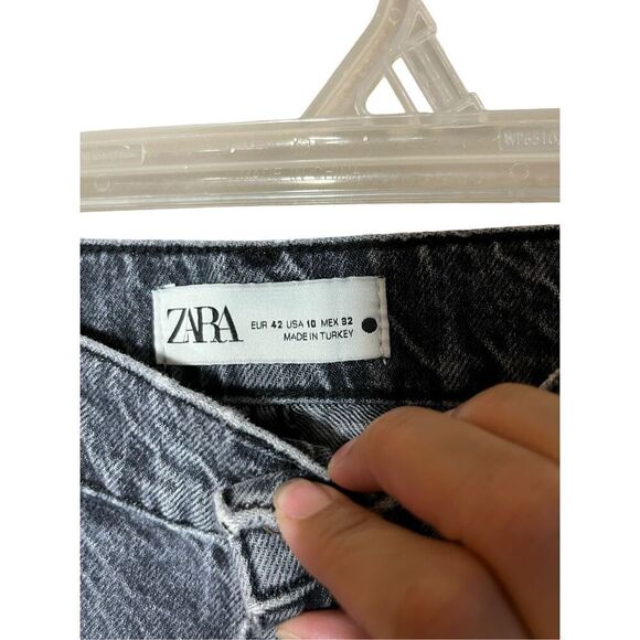 Zara High Rise Wide Leg Baggy Fit Jeans Size 10‎ - Picture 4 of 6